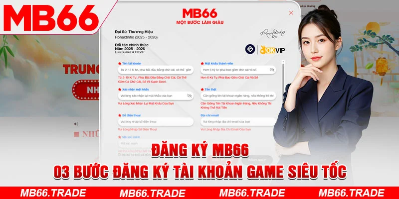 Đăng Ký MB66 – 03 Bước Đăng Ký Tài Khoản Game Siêu Tốc